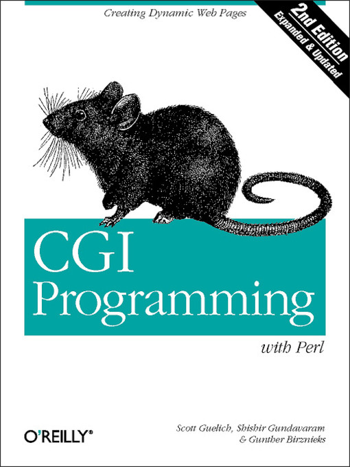 Title details for CGI Programming with Perl by Scott Guelich - Wait list
